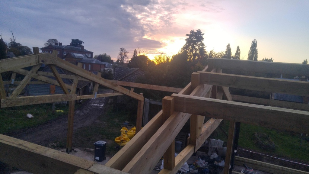 one of many beautiful sunsets from the roof