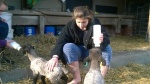 Menna with Hero and Hetty